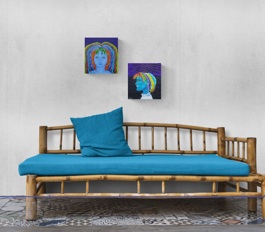 BLUE SKIN & HAIR POWER