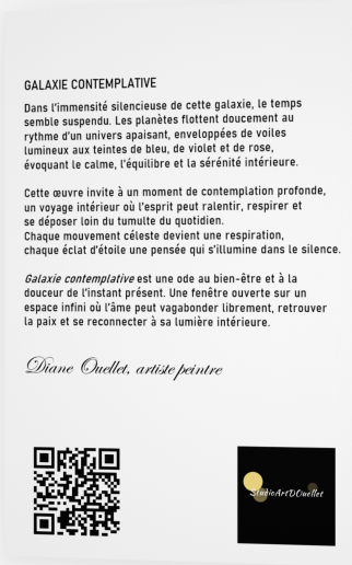 CARTE DE SOUHAITS - GALAXIE CONTEMPLATIVE