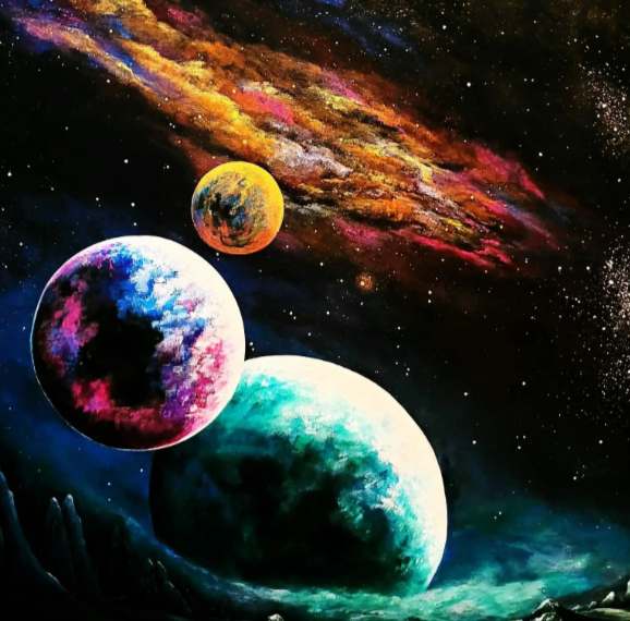 CARTES DE SOUHAITS - GALAXIE FÉERIQUE