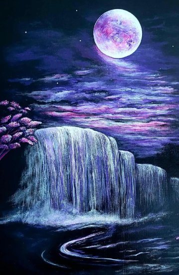 CARTE DE SOUHAITS - GALAXIE LAVANDE