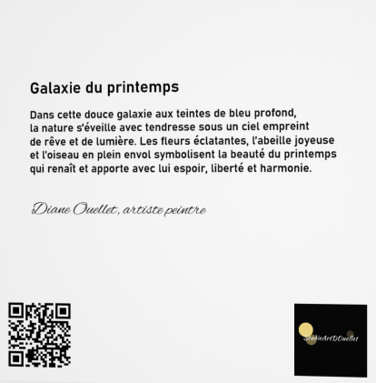 CARTE DE SOUHAITS - GALAXIE DU PRINTEMPS